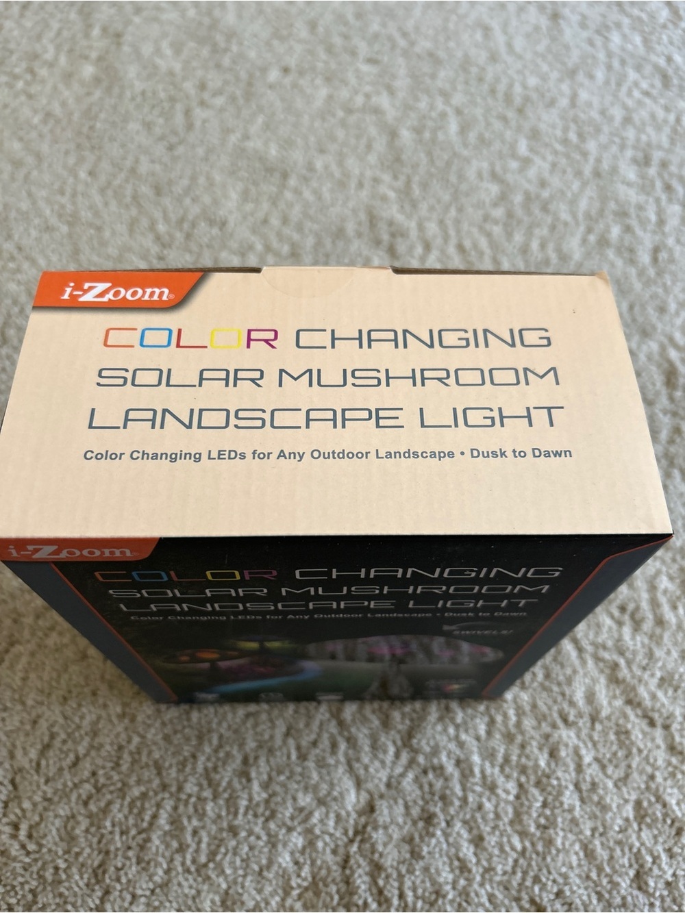 i-Zoom Solar Mushroom Landscape Light Color Changing LED Weatherproof New - Picture 2 of 11